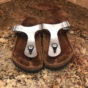Silver Sz 34 Birkenstock